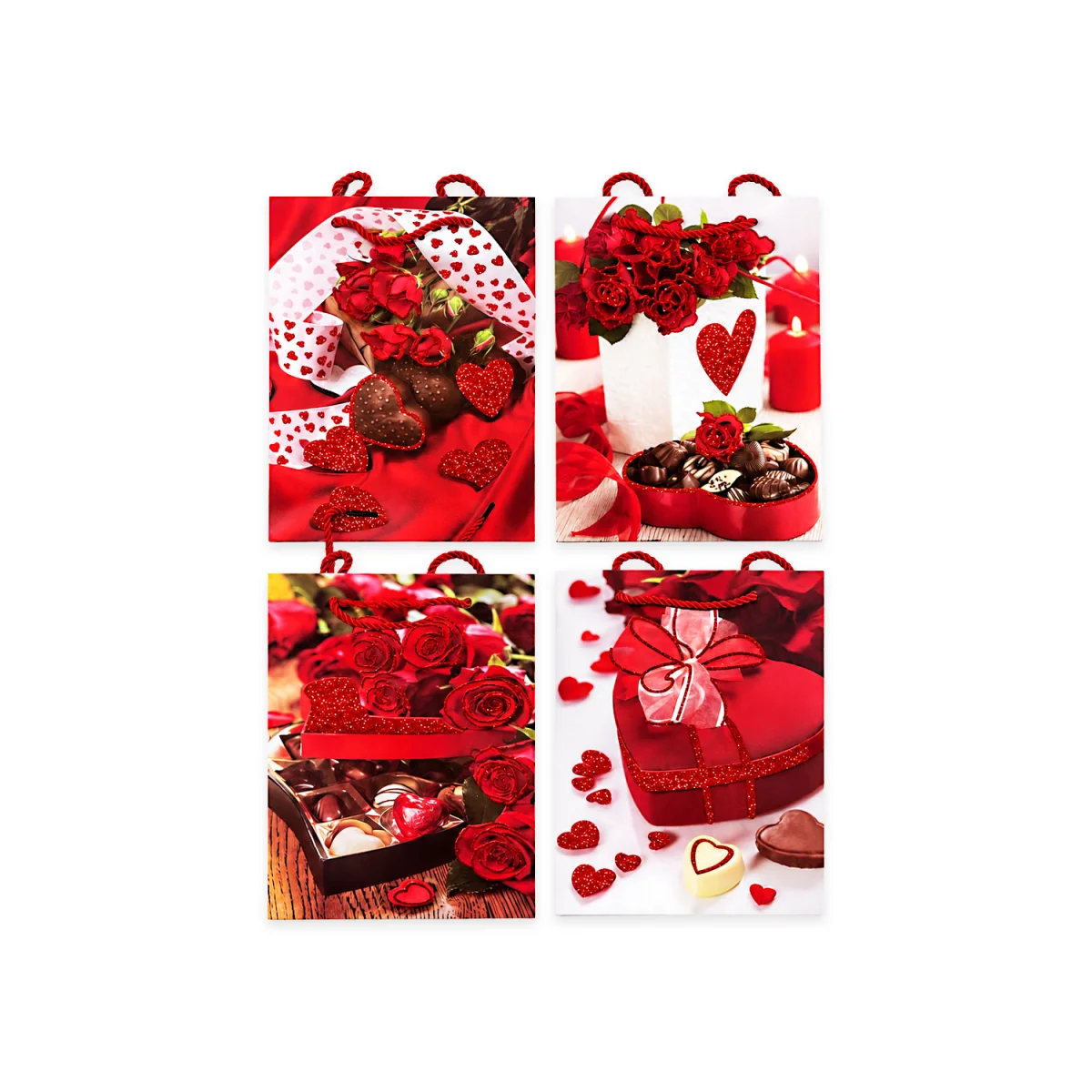 BOLSA REGALO CORAZONES 23*18*10CM (PQTX12)