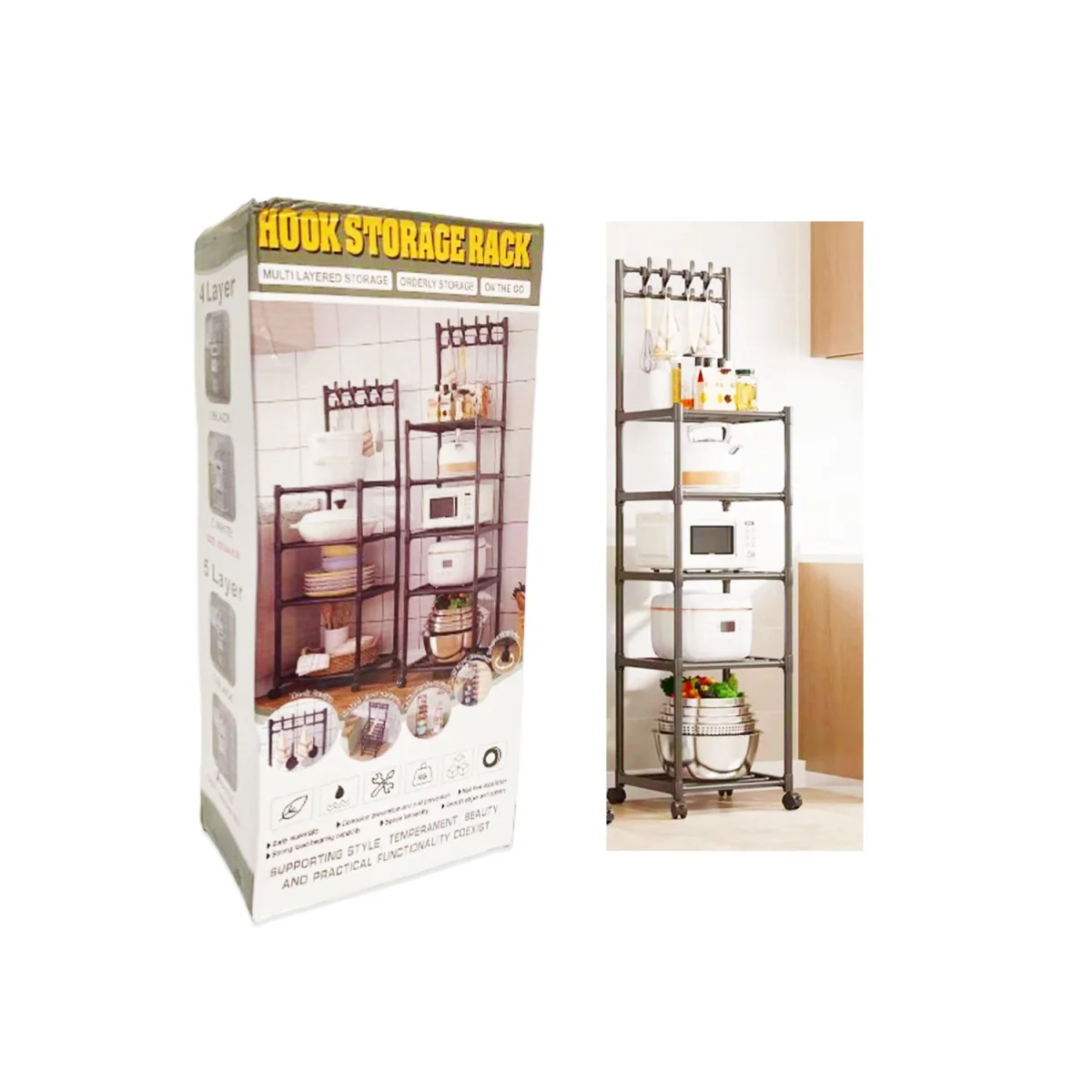 ORGANIZADOR MULTIUSOS 5 NIVELES 42*34*152CM