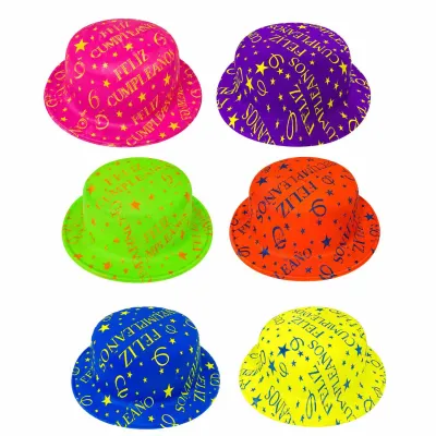 SOMBRERO DE FIESTA F.C 27*10CM (PQTX12)