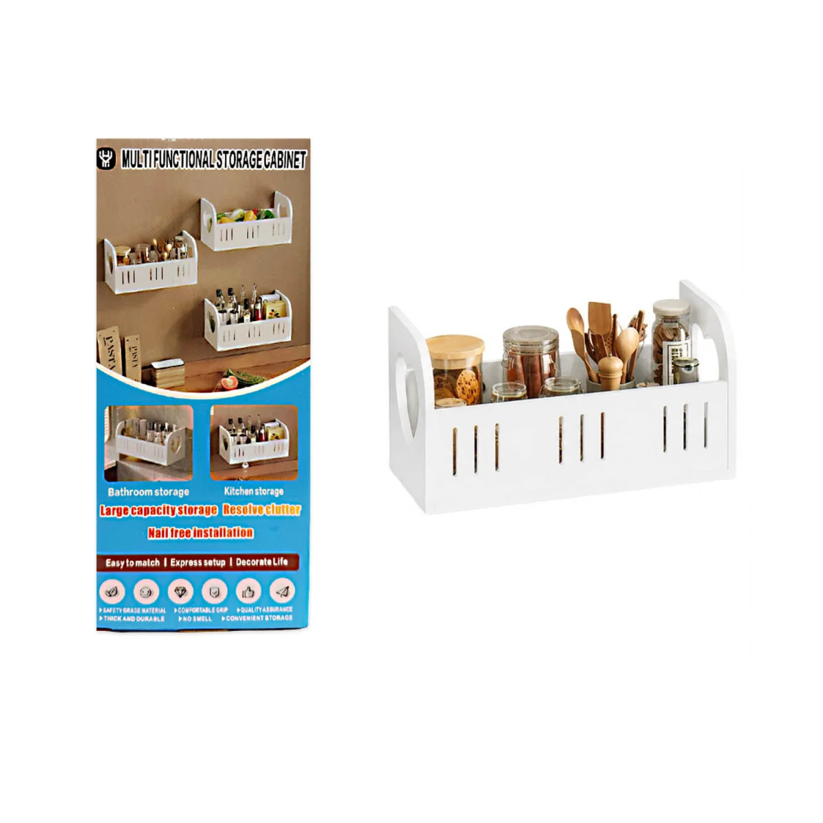 ORGANIZADOR REPISA MULTIFUNCIONAL (MDF) 28*10*14.5CM