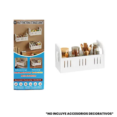 ORGANIZADOR REPISA MULTIFUNCIONAL (MDF) 28*10*14.5CM