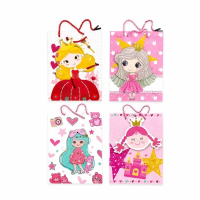 BOLSA REGALO PRINCESA 23*18*10CM (PQTX12)