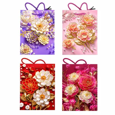 BOLSA REGALO FLORES 41.5*30*12CM (PQTX12)