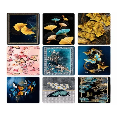TAPETE ABSORBENTE MARIPOSAS/HOJAS 38*58CM