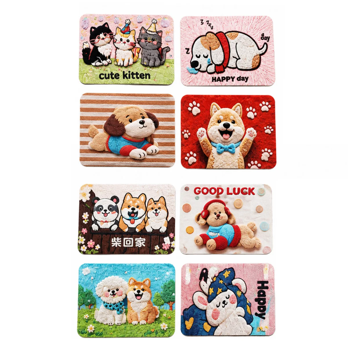 TAPETE ABSORBENTE ANIMALES 50*80CM