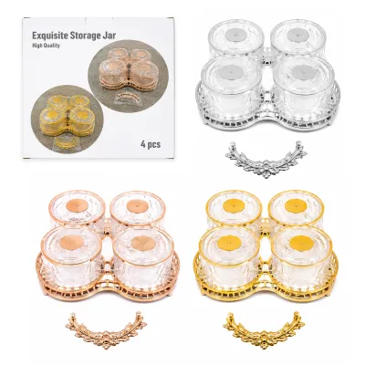 SET RECIPIENTE CON TAPA Y AGARRE X4