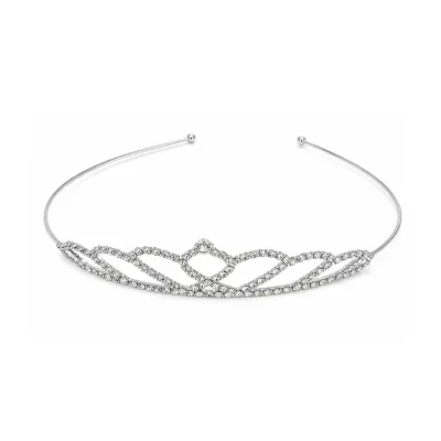 DIADEMA PRINCESA METALICA PLATEADA 14.5CM (PQTX25)