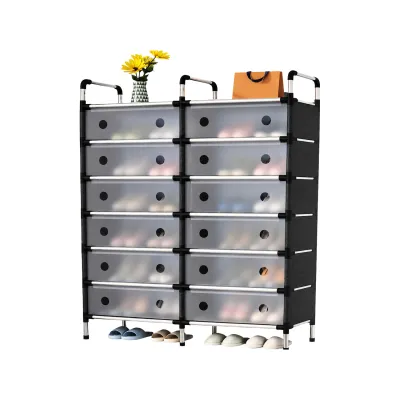 ORGANIZADOR METALICO PARA ZAPATOS 6 NIVELES 81*28*110CM