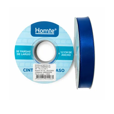 CINTA DOBLE RASO AZUL 1.2CM*30Y (PQTX10)
