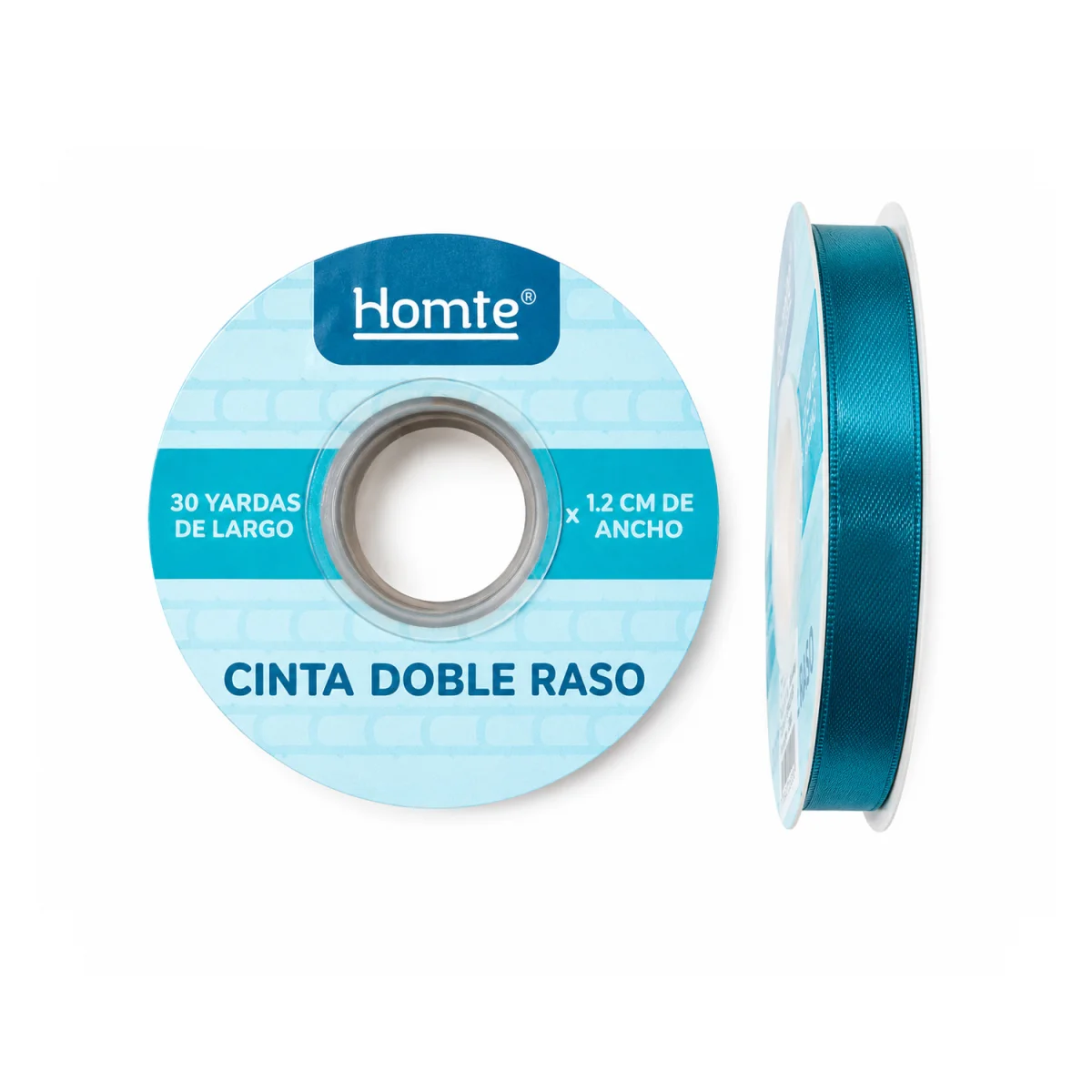 CINTA DOBLE RASO AZUL CIAN 1.2CM*30Y (PQTX10)