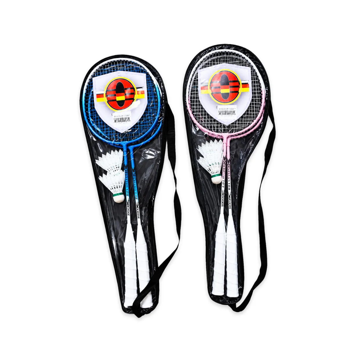 SET RAQUETA BADMINTON X2