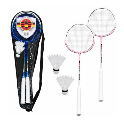 SET RAQUETA BADMINTON X2