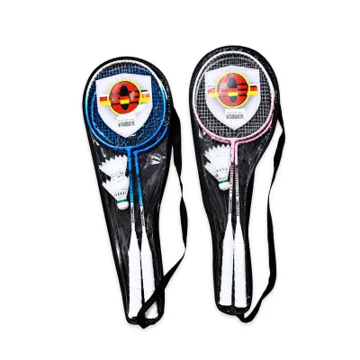 SET RAQUETA BADMINTON X2