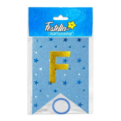 BANDERIN F.C ESTRELLAS AZUL (PQTX12)