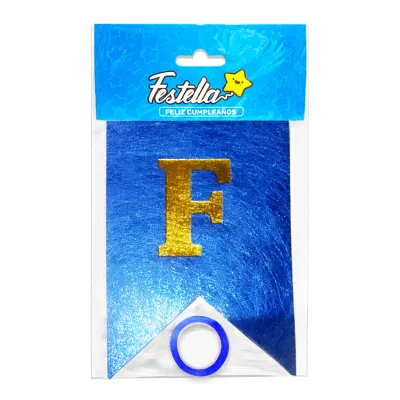 BANDERIN F.C RAYAS AZUL (PQTX12)