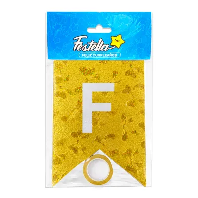 BANDERIN F.C MOÑOS DORADO (PQTX12)