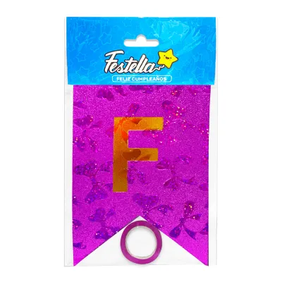 BANDERIN F.C MOÑOS MORADO (PQTX12)
