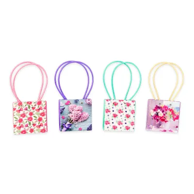 BOLSA REGALO TIPO BOLSO FLORES 13*9.5*15.5CM (PQTX10)