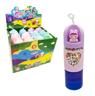 SLIME TUBO ESCARCHADO CON BEBE
