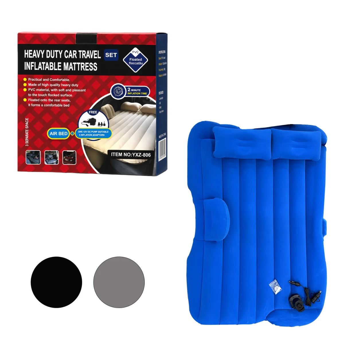 COLCHON INFLABLE PARA CARRO 145*90CM