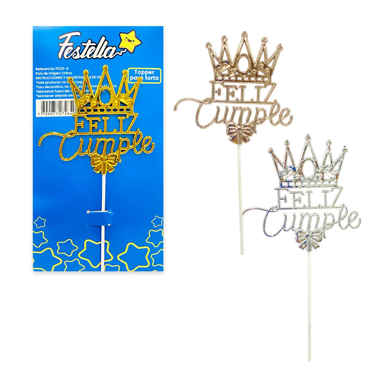 ADORNO CORONA F.C PARA PASTEL (PQTX12)