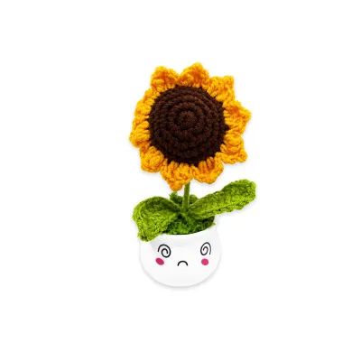 GIRASOL DE HILO EN MATERA (PQTX10)
