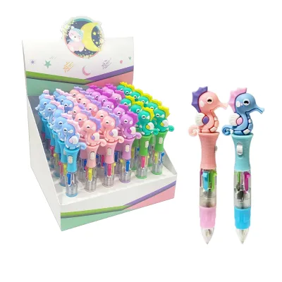 LAPICERO CABALLITO DE MAR 4 PUNTAS CON LUZ (CJX36)