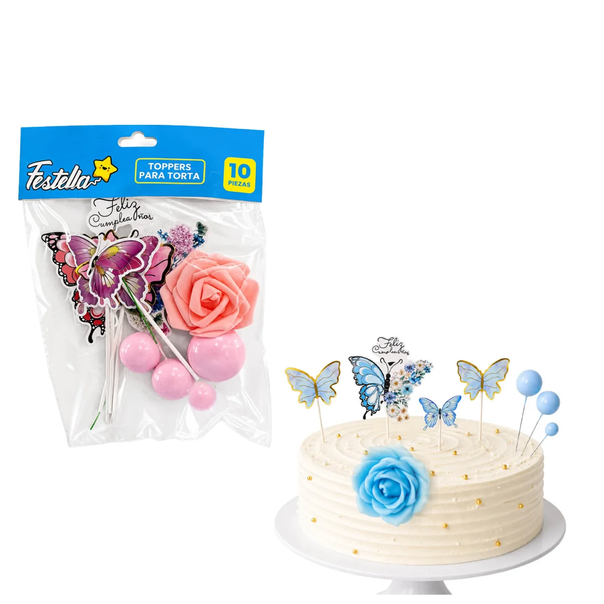 SET ADORNOS F.C PARA PASTEL X10 (PQTX12)