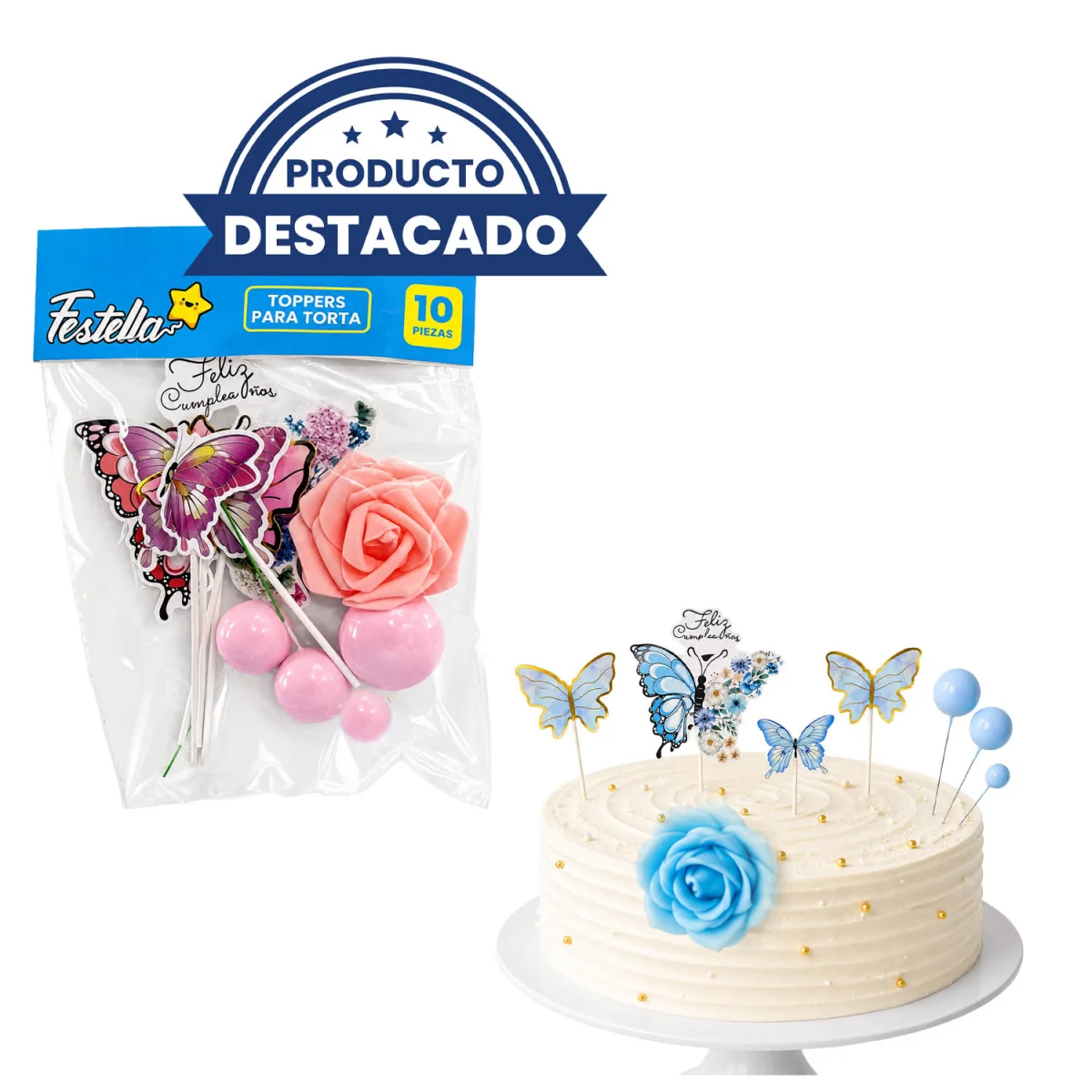 SET ADORNOS F.C PARA PASTEL X10 (PQTX12)
