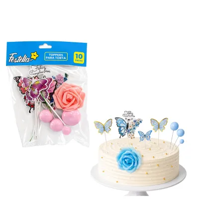 SET ADORNOS F.C PARA PASTEL X10 (PQTX12)
