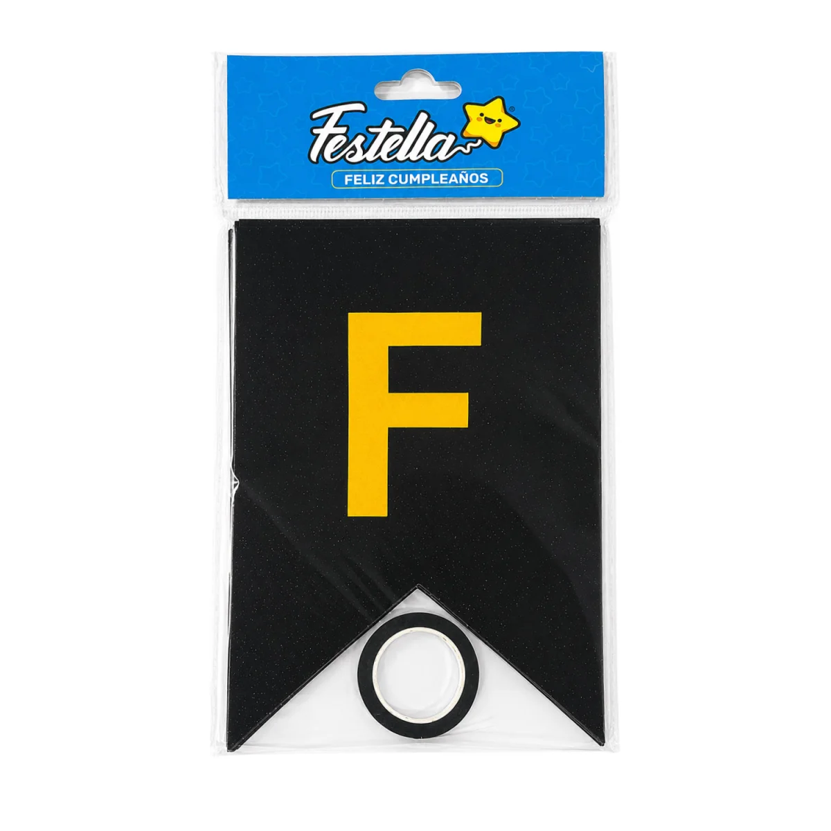 BANDERIN F.C ESTRELLAS NEGRO (PQTX12)