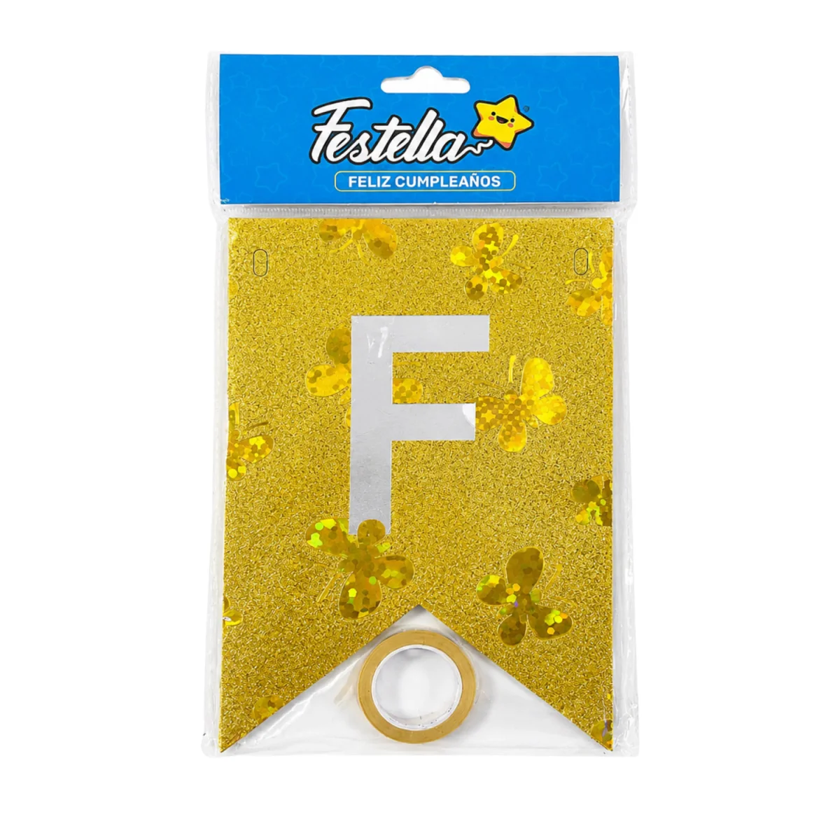 BANDERIN F.C MARIPOSAS DORADO (PQTX12)