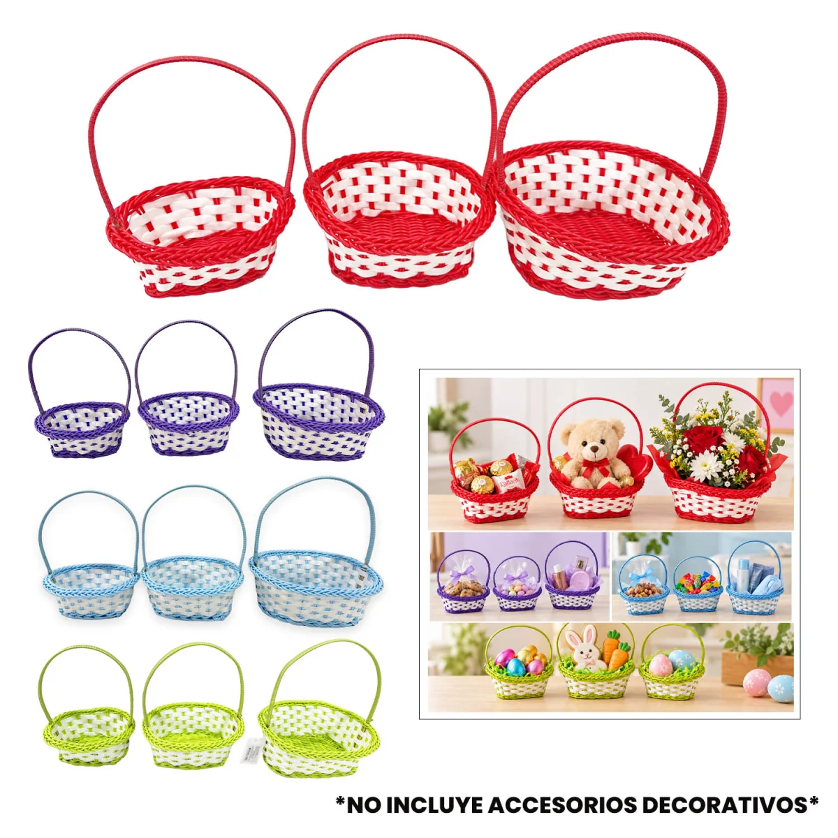 SET CANASTA DECORATIVA X3
