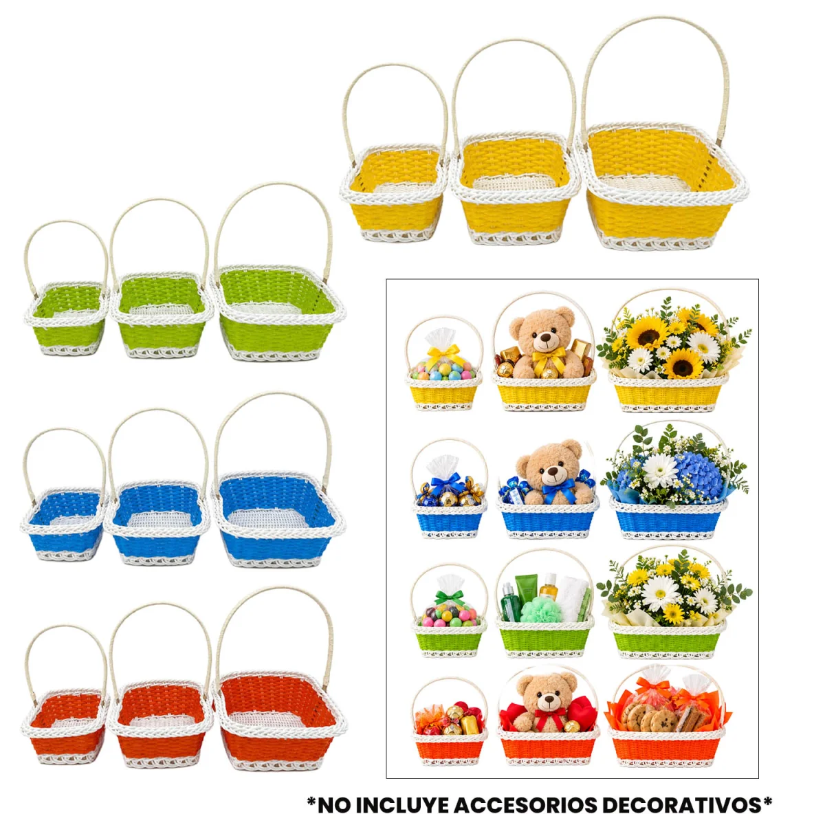 SET CANASTA DECORATIVA X3