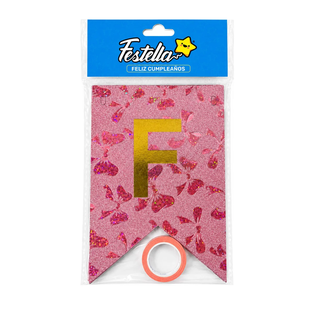 BANDERIN F.C MOÑOS ROSADO (PQTX12)