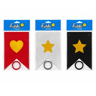 BANDERIN F.C FIGURAS BRILLANTE (PQTX12)
