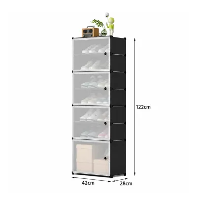 ORGANIZADOR METALICO PARA ZAPATOS 4 NIVELES 42*28*122CM
