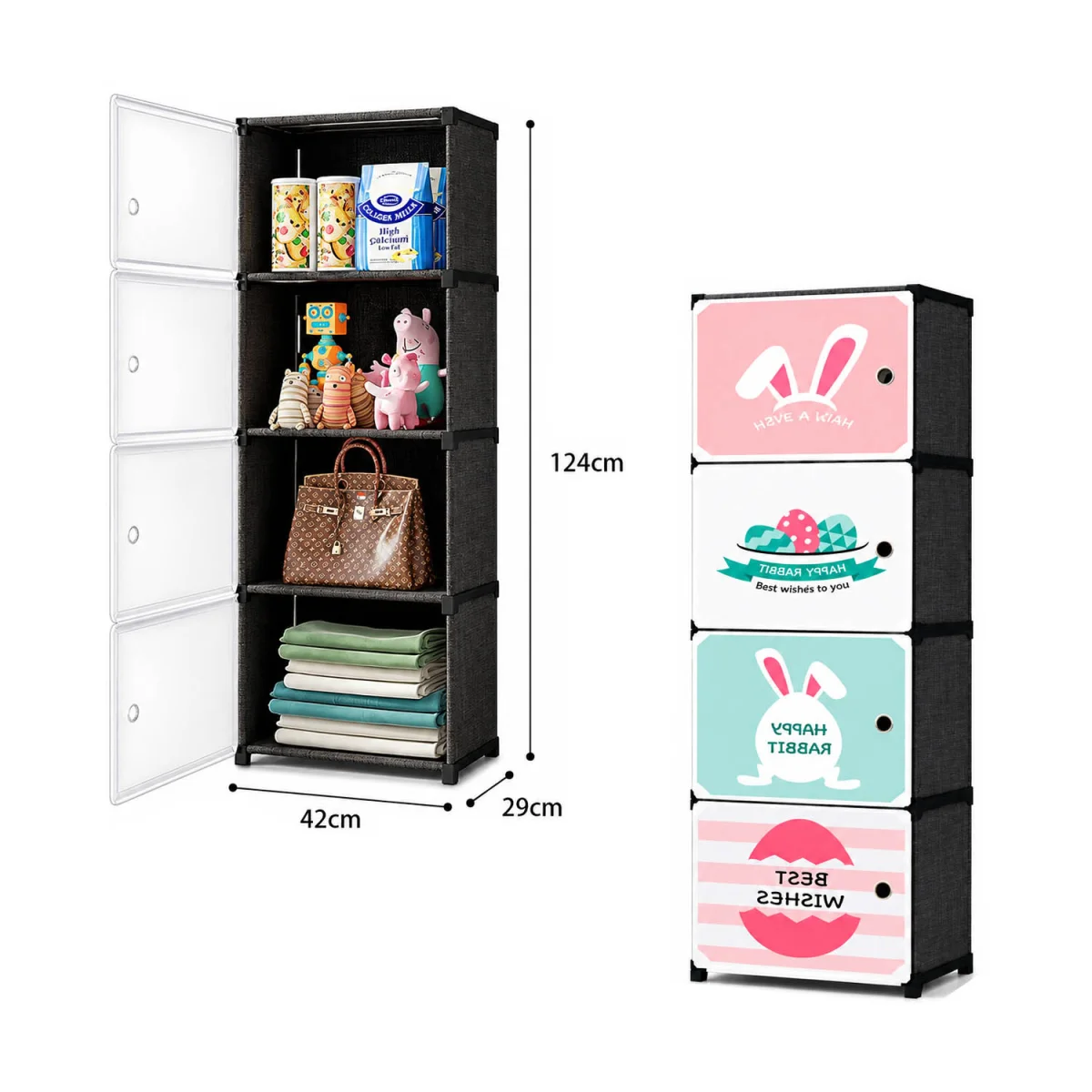 ORGANIZADOR METALICO 4 NIVELES 42*29*124CM
