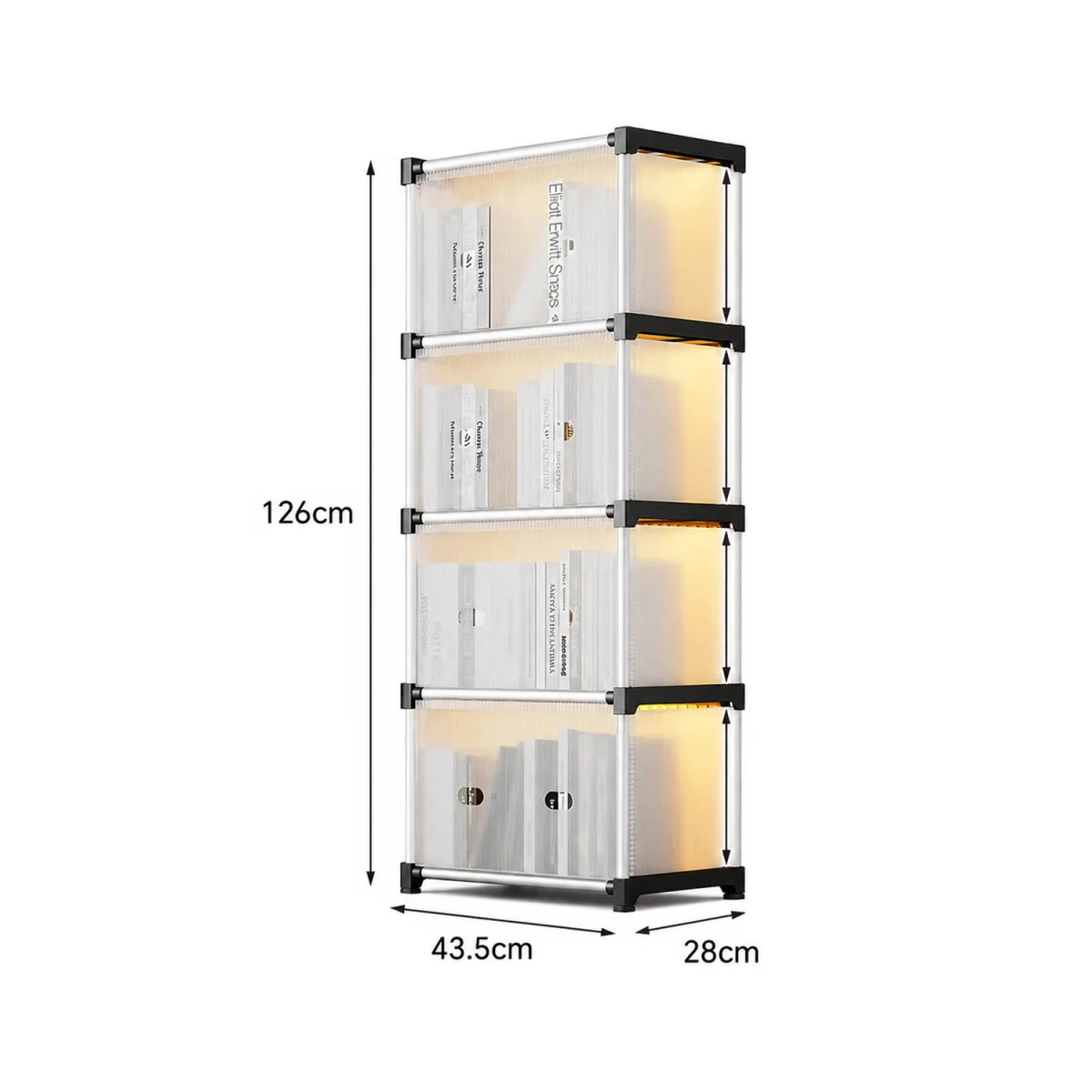 ORGANIZADOR METALICO 4 NIVELES 43.5*28*126CM