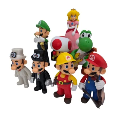 MUÑECO MARIO COLECCION X 6