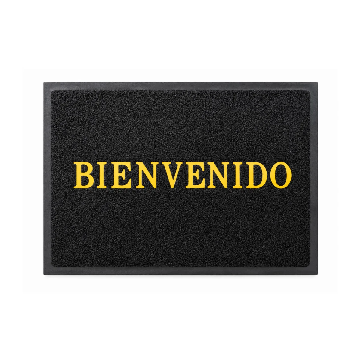 TAPETE NEGRO BIENVENIDO 48*68CM