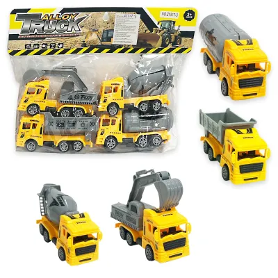 SET CARRO DE CONSTRUCCION X 4 EN BOLSA