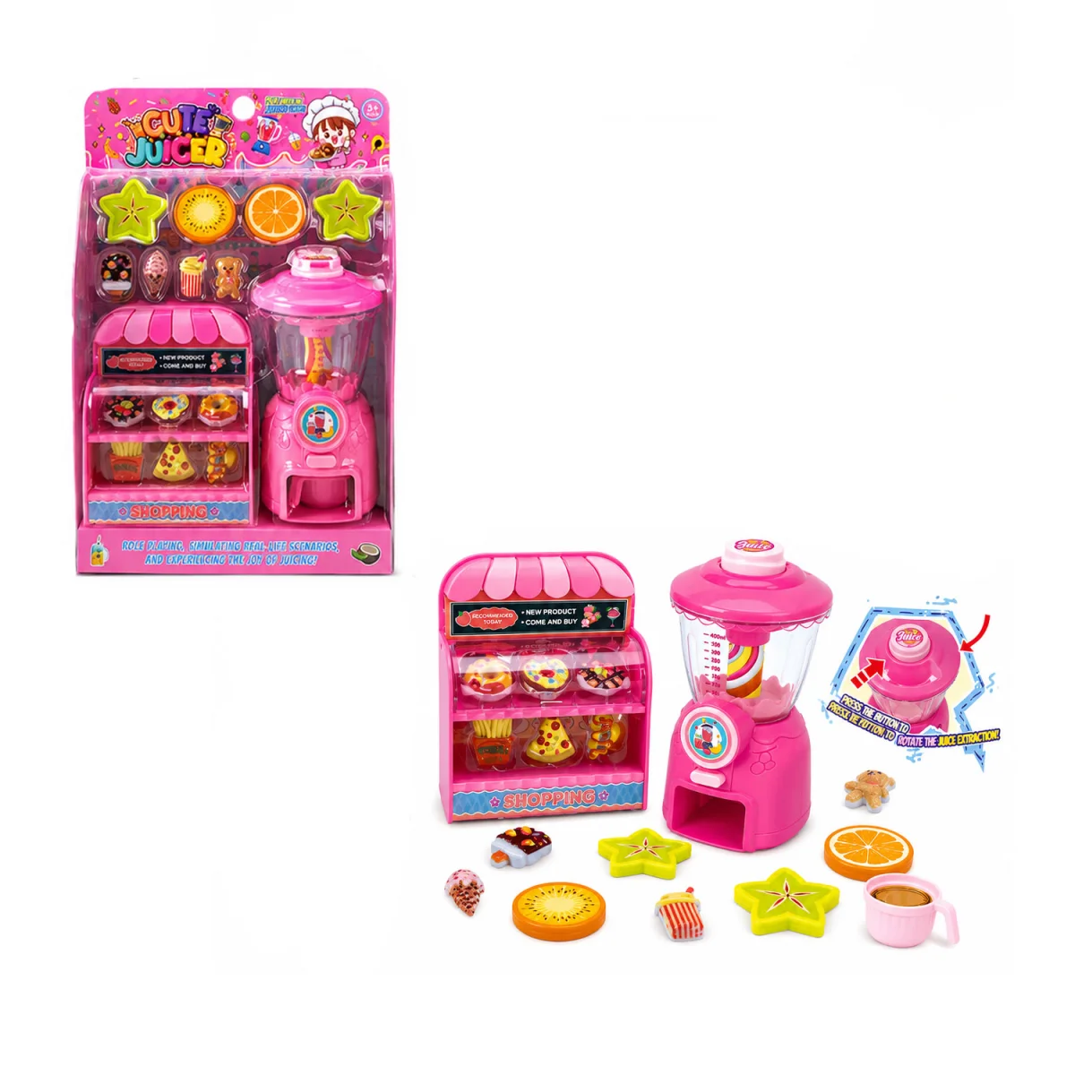 SET TIENDA CON LICUADORA Y ACCESORIOS