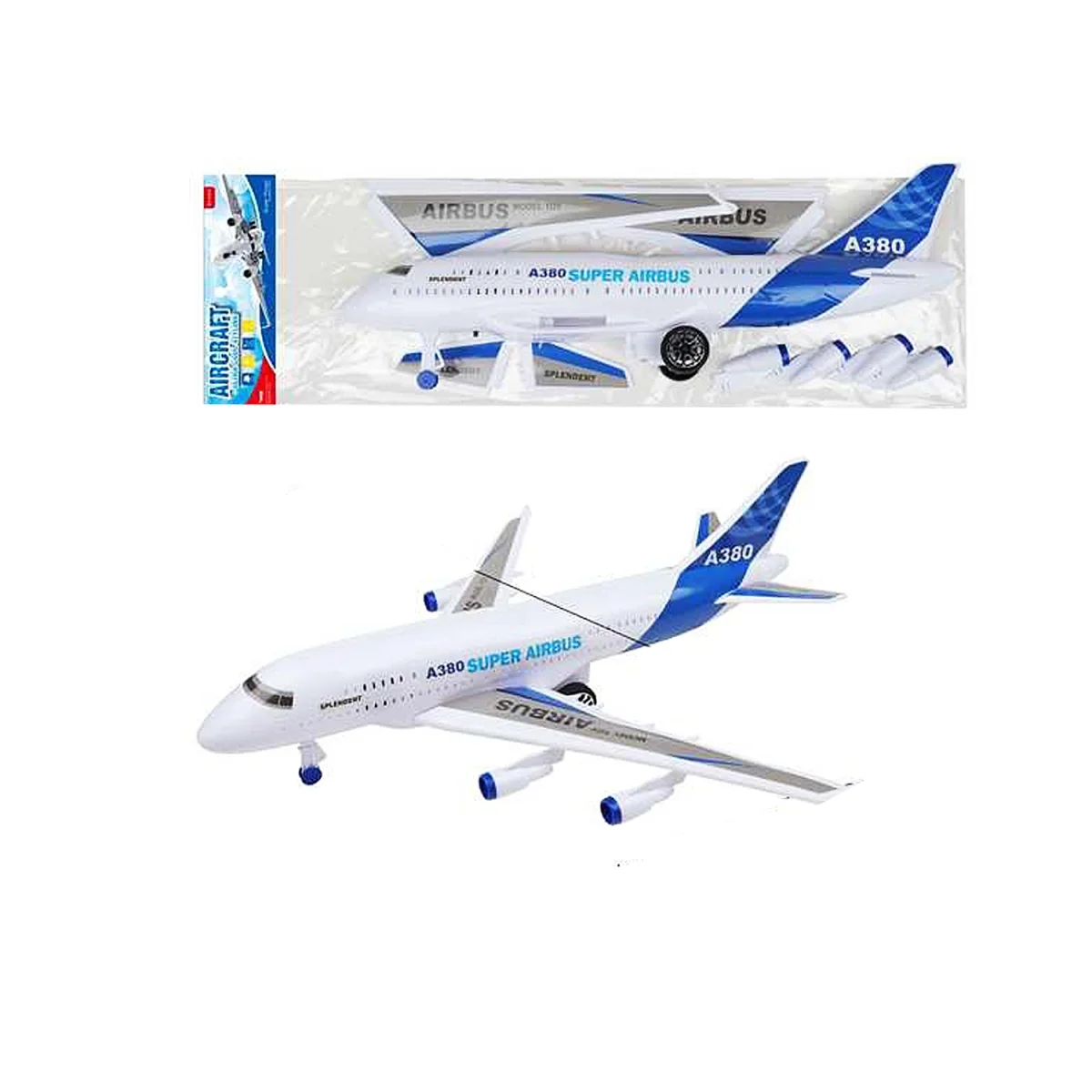 AVION DE IMPULSO LUZ Y SONIDO EN BOLSA MEDIANO