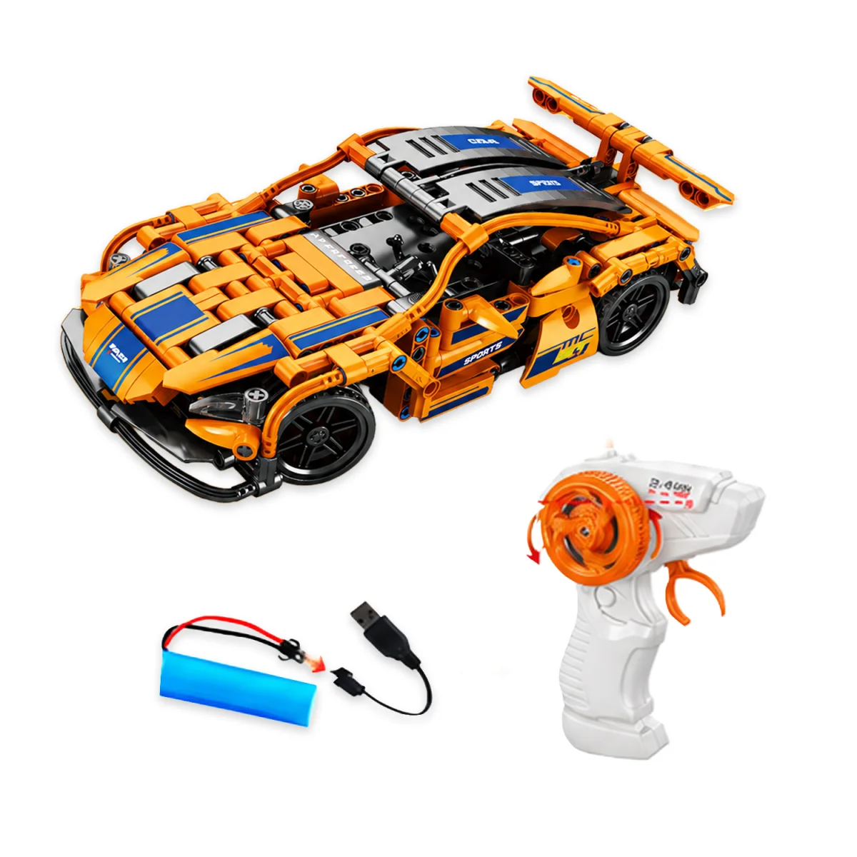 CARRO ARMABLE X408 PCS CONTROL REMOTO (PILA RECARGABLE )