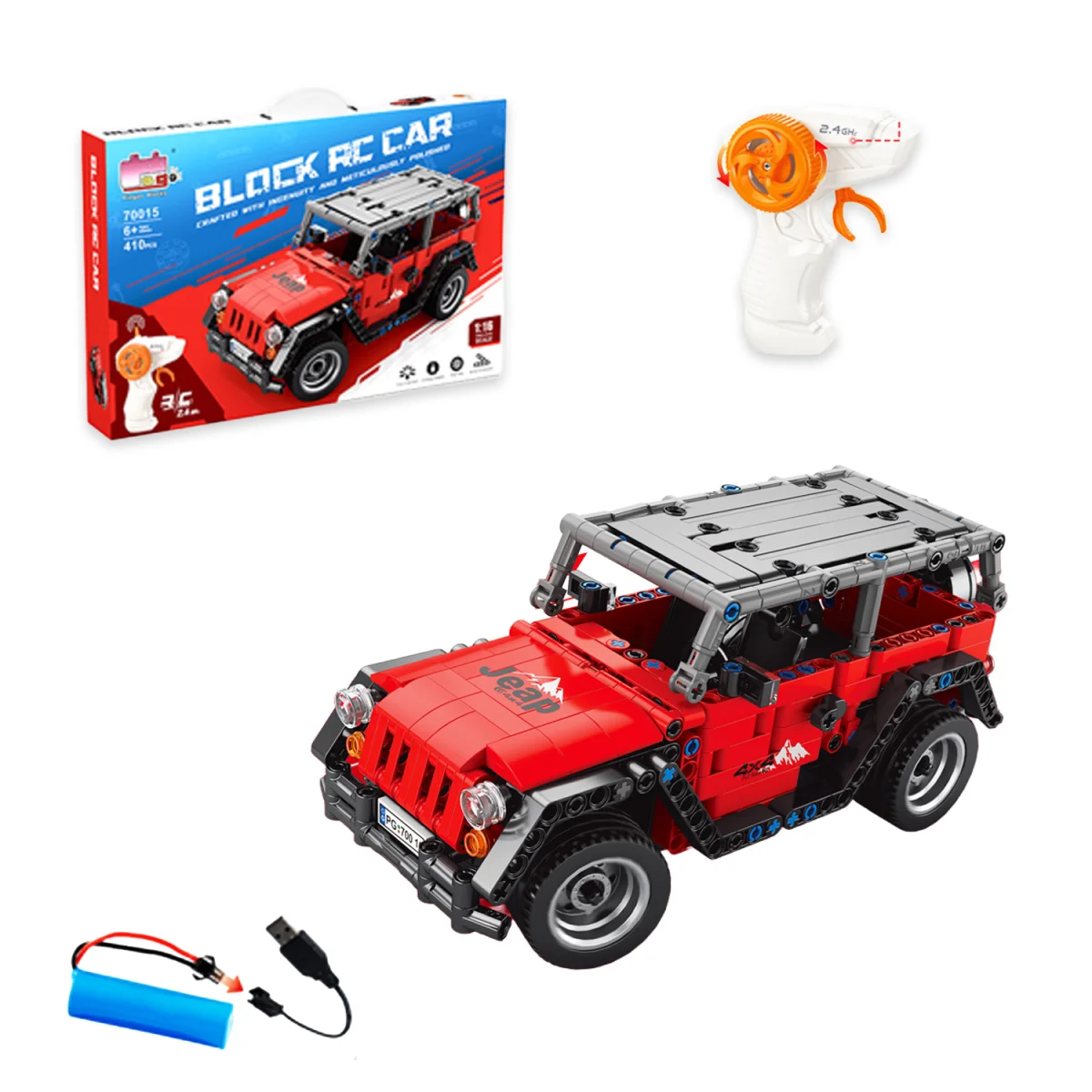 CARRO ARMABLE X448PCS  CONTROL REMOTO (PILAS)