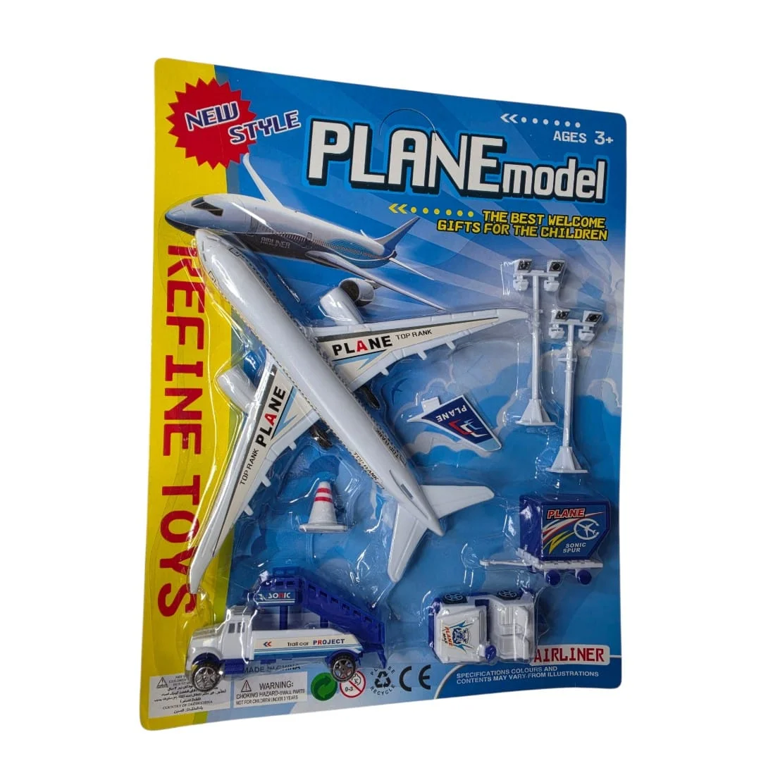 JUEGO AEROPUERTO X 7PCS ENCART.PLANE MODEL