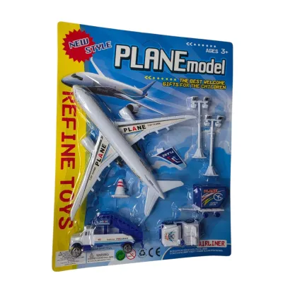 JUEGO AEROPUERTO X 7PCS ENCART.PLANE MODEL