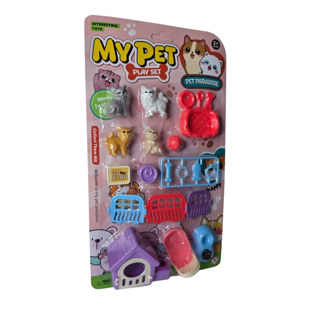 JUEGO DE MASCOTAS 13PCS ENCART MY PET