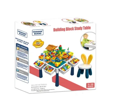 MESA CON BLOQUES DE CONSTRUCCION X148 PCS CON SILLA